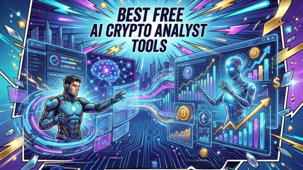 Real-time cryptocurrency portfolio analysis using AI tools dashboard with market data and charts