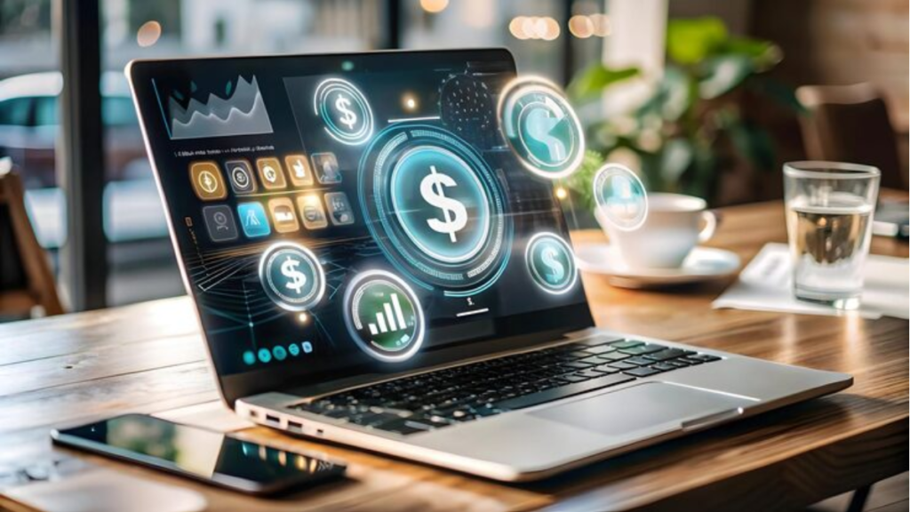 AI tools dashboard showing automated debt repayment tracking and financial management