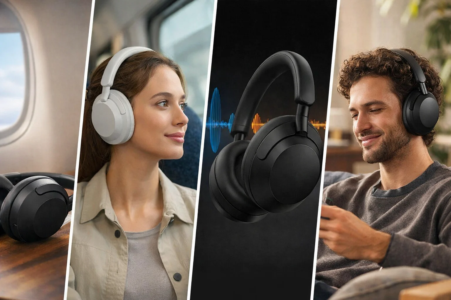 Sony WH-1000XM6 wireless noise cancelling headphones premium design