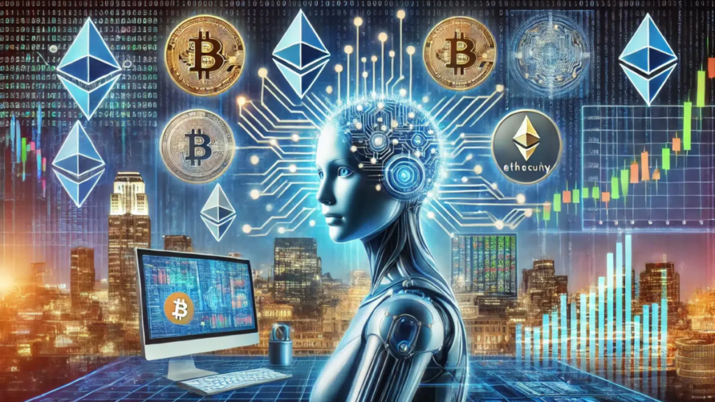 Real-time cryptocurrency portfolio analysis using AI tools dashboard with market data and charts